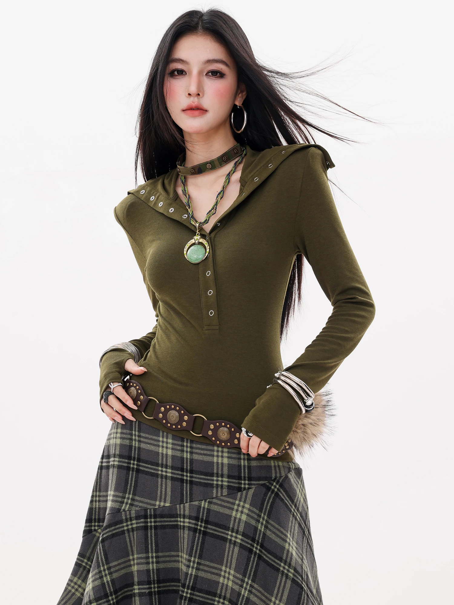 

Оригинальная корейская женская футболка ABWLR с длинным рукавом, облегающая, осенняя новинка, базовый слой, топ с длинным рукавом, дизайн с круглым вырезом