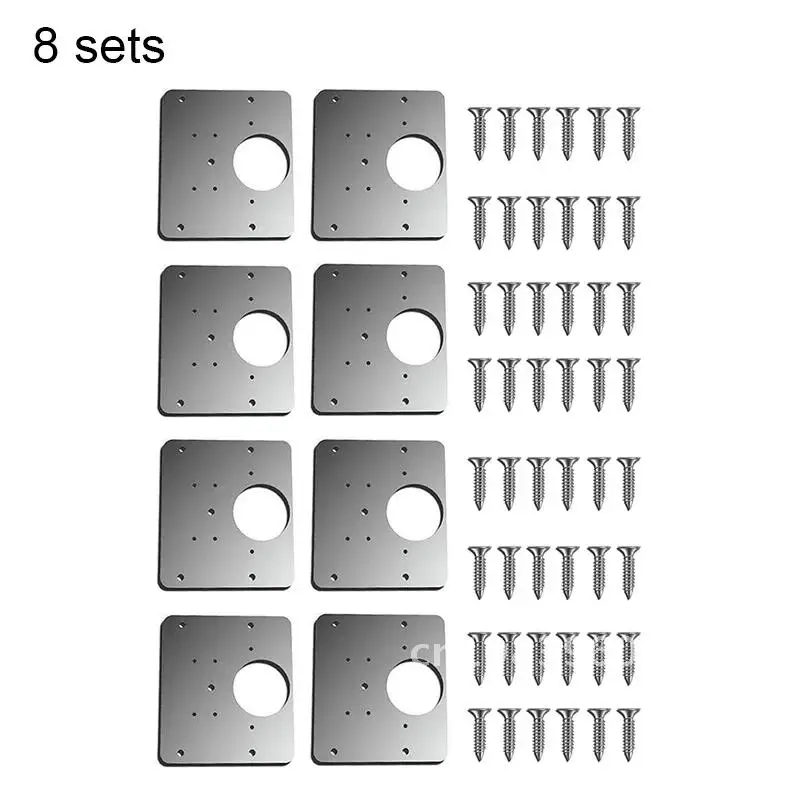 

Hinge Repair Plate for Cabinet Furniture Drawer Window Stainless Steel Plate Repair Accessory Furniture Accessories 4/8PCS