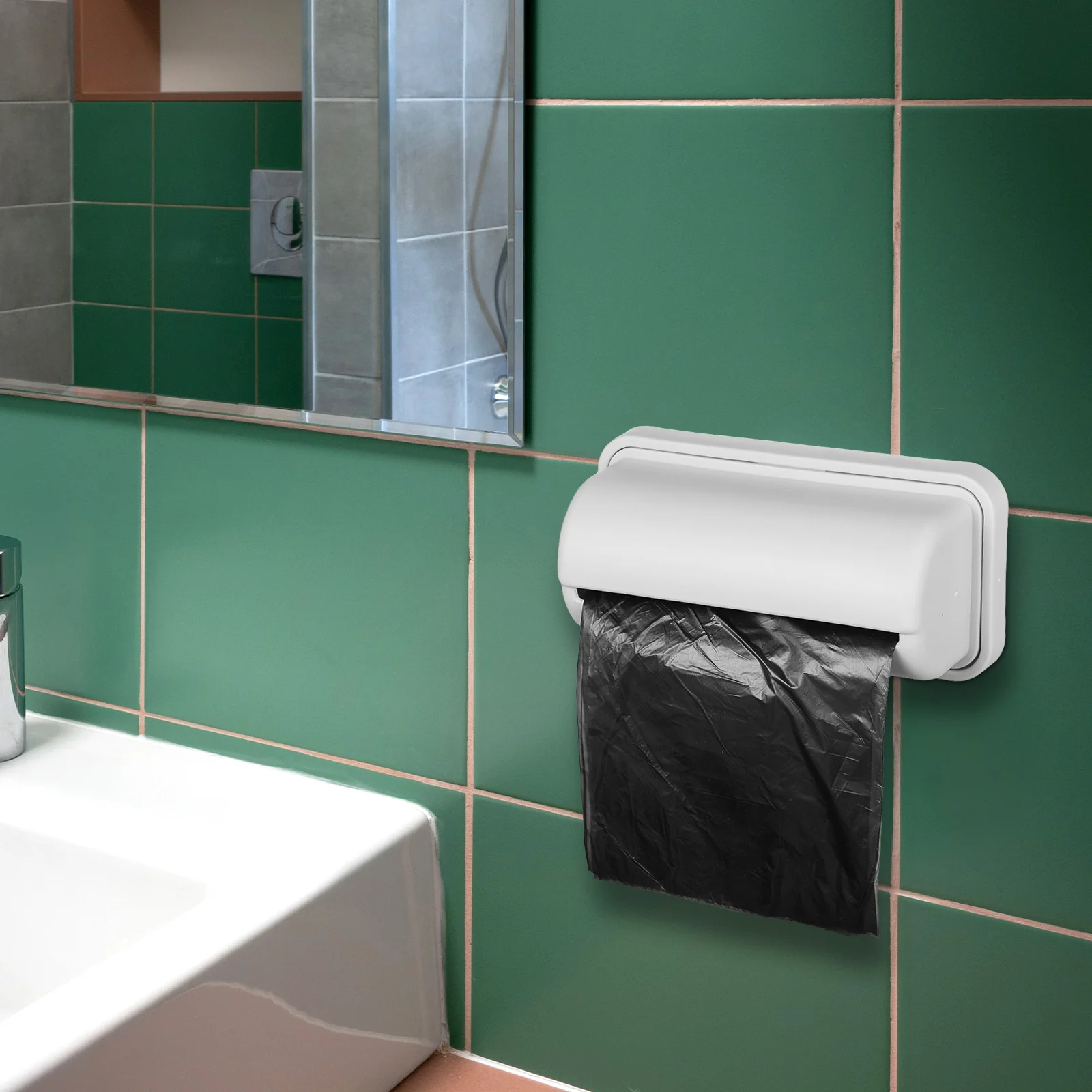 

2Pcs WallMounted Trash Bag Box Adhesive Storage ganizer Heavy Duty Large Capacity Bathroom Kitchen Home Plastic Gifts