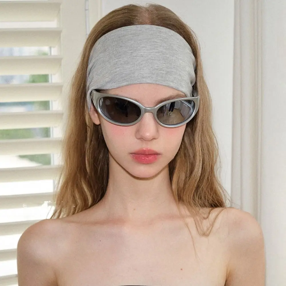 عصابة رأس مرنة من القطن المحبوك الحلو، ناعمة قابلة للتنفس، عصابة رأس محبوكة واسعة، أغطية رأس ممتصة للعرق، عصابة رأس رياضية للمكياج
