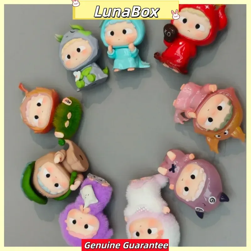 Original ozai mini as aventuras com capuz série caixa cega brinquedos kawaii anime figura de ação surpresa caixa mistério bonecas meninas presente