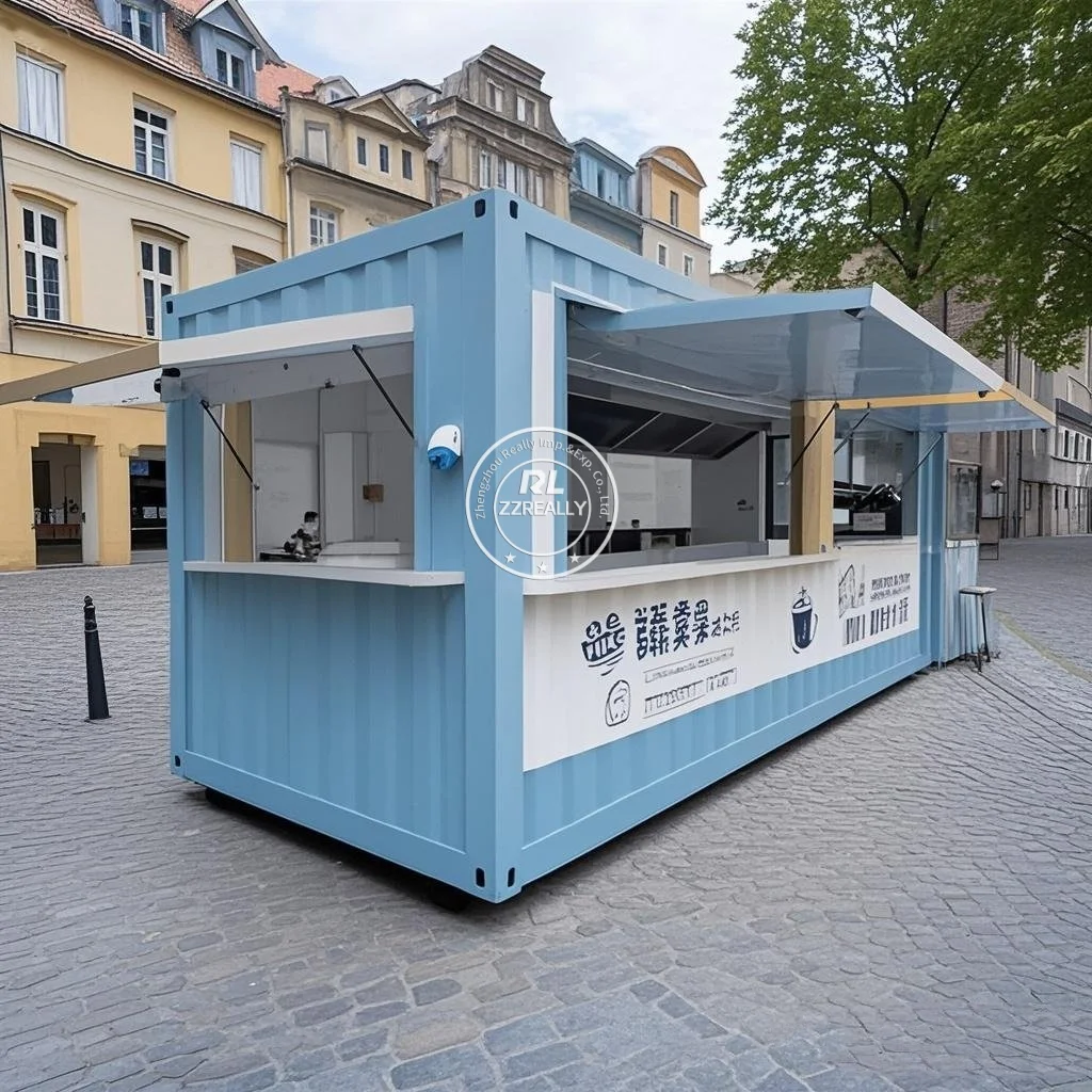 Customizable Modular Coffee Shop Container Bar Fast-food Restaurant Convenience Store Kiosk Booth