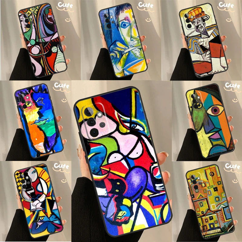 Picasso Abstract Art Painting Case For Samsung Galaxy A14 A24 A34 A54 A12 A22 A32 A52 A72 A51 A71 A13 A33 A53 A73 Coque