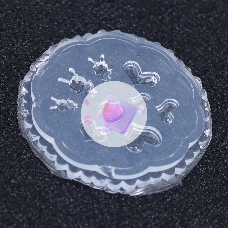 القلب الأرنب سيليكون الأظافر قالب الأرانب الجمال مسمار الفن DIY اليدوية أداة قالب من السيليكون مانيكير الزينة