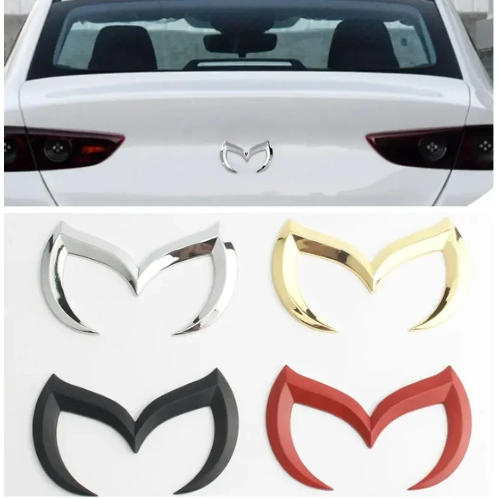 3D Metal Bat Emblem Badge Sticker Decals For Mazda 2 3 6 8 Atenza CX-30 CX-50 CX-60 MX-5 CX-3  CX-5 CX-7 Car Styling Accessories