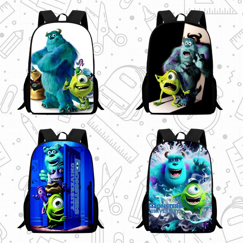 

Disney School Backpack,Cartoon Monsters, Inc School Bags for Girls Boys,Durable &Light Weight Kids Backpack for Kindergarteen