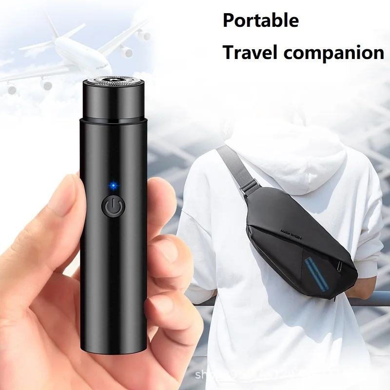 Épilateur électrique portable pour homme et femme, rasoir aste par USB, outil de rasage de barbier, machine de voyage, rasoir lavé en voiture,