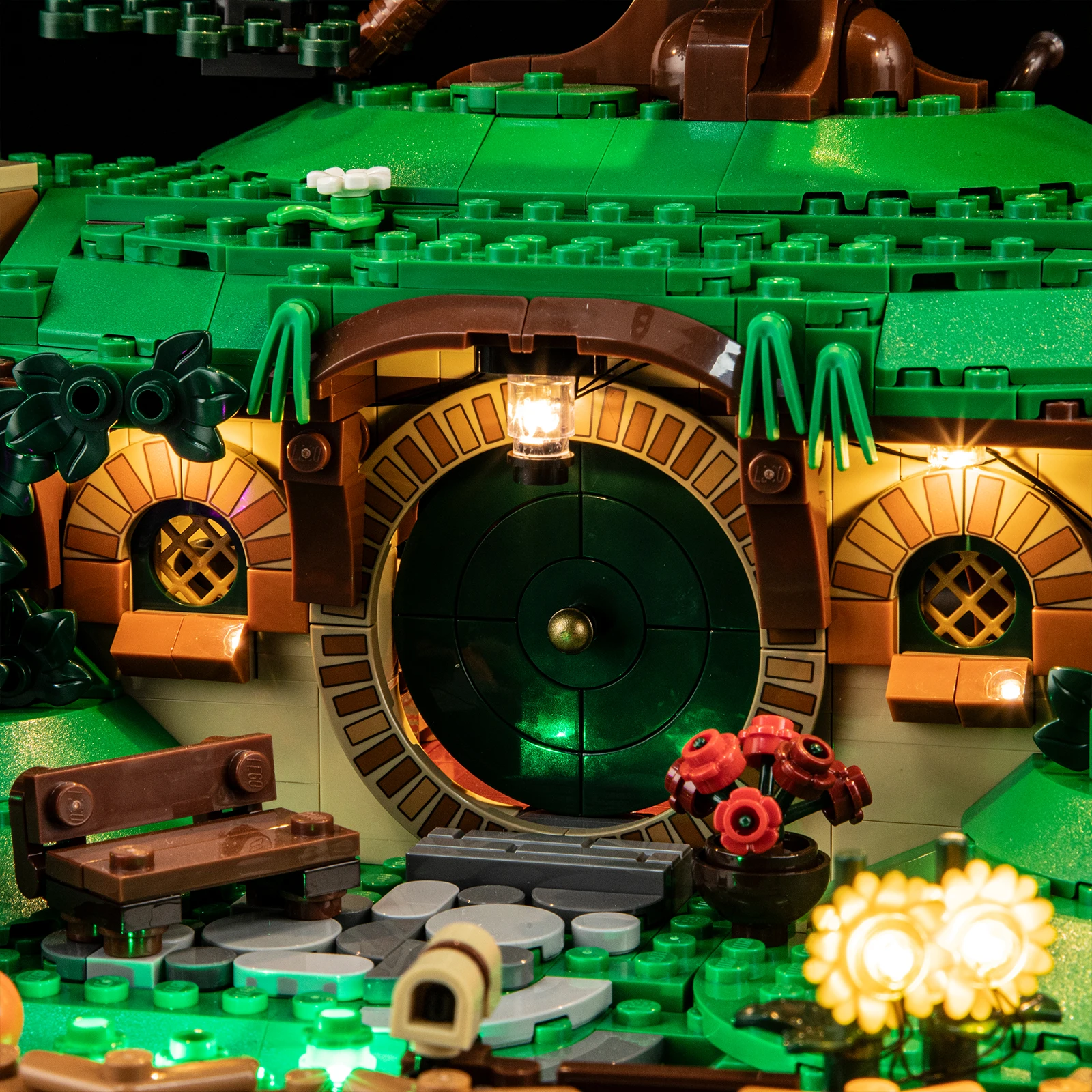 (Only LED Light No Bricks) 10354 The Shire Ideas (Not Include Building Blocks Kits Sets Model)