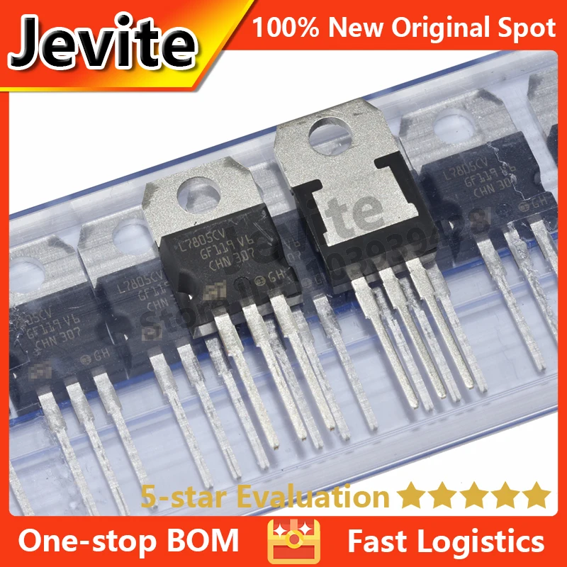 

Jevite 100% New Original electronics Controller 10-50 units/lote L7805CV-DG TO-220 5V 1.5A Linear regulator