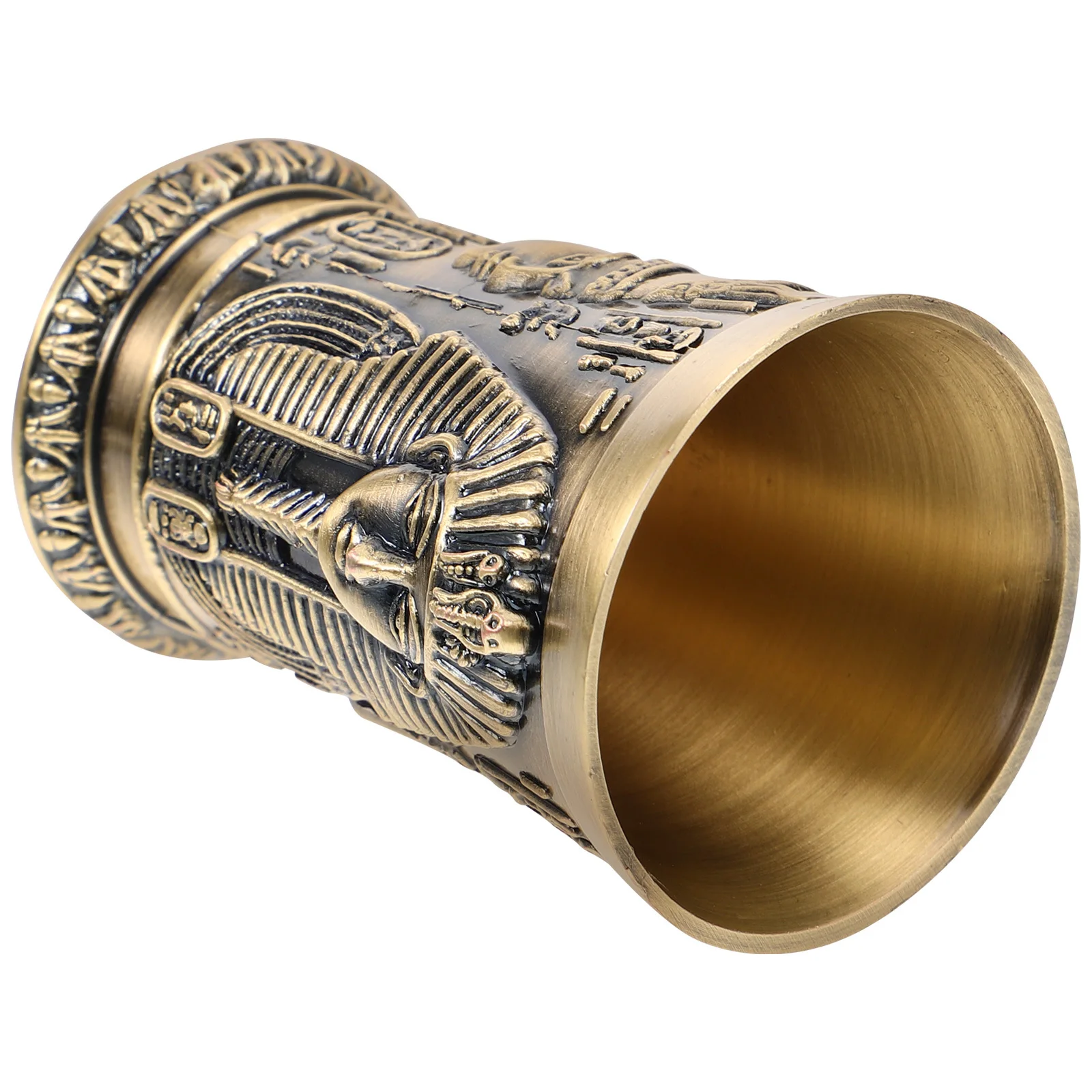 Taza de vino de Metal Vintage, accesorio decorativo de estilo Retro para Bar en casa, taza de licor pequeña reutilizable para fiestas, bodas, Picnics, Buffets