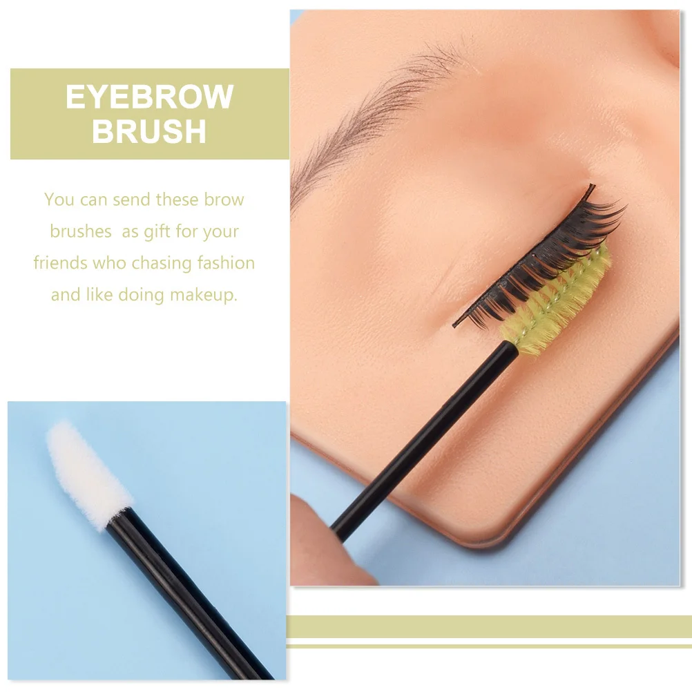 

50Pcs Disposable Mascara Wands Eyebrow Lash Brushes Eyelash Combs Brow Applicators Makeup Beauty Tools Eyebrow Brush