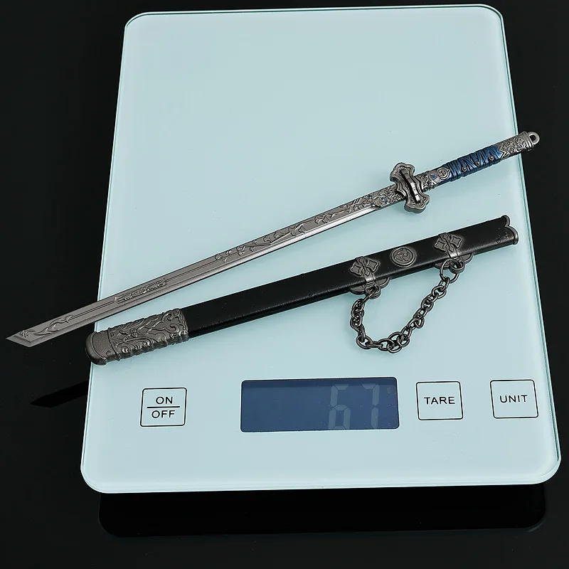 22 cm Cangyuan Diagramm Anime Waffe Modell Meng Chuan Tang Horizontale Messer Figur Dekorationen Katana Samurai Messer Spielzeug Schwert Geschenk