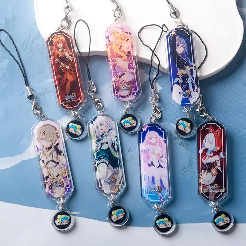 Anime Honkai Impact 3rd 23 Roles Valkyrie Lanyards For IPhone/Xiaomi/Huawei Mobile Phone Case Keychain Car Key Chains Cover Hang