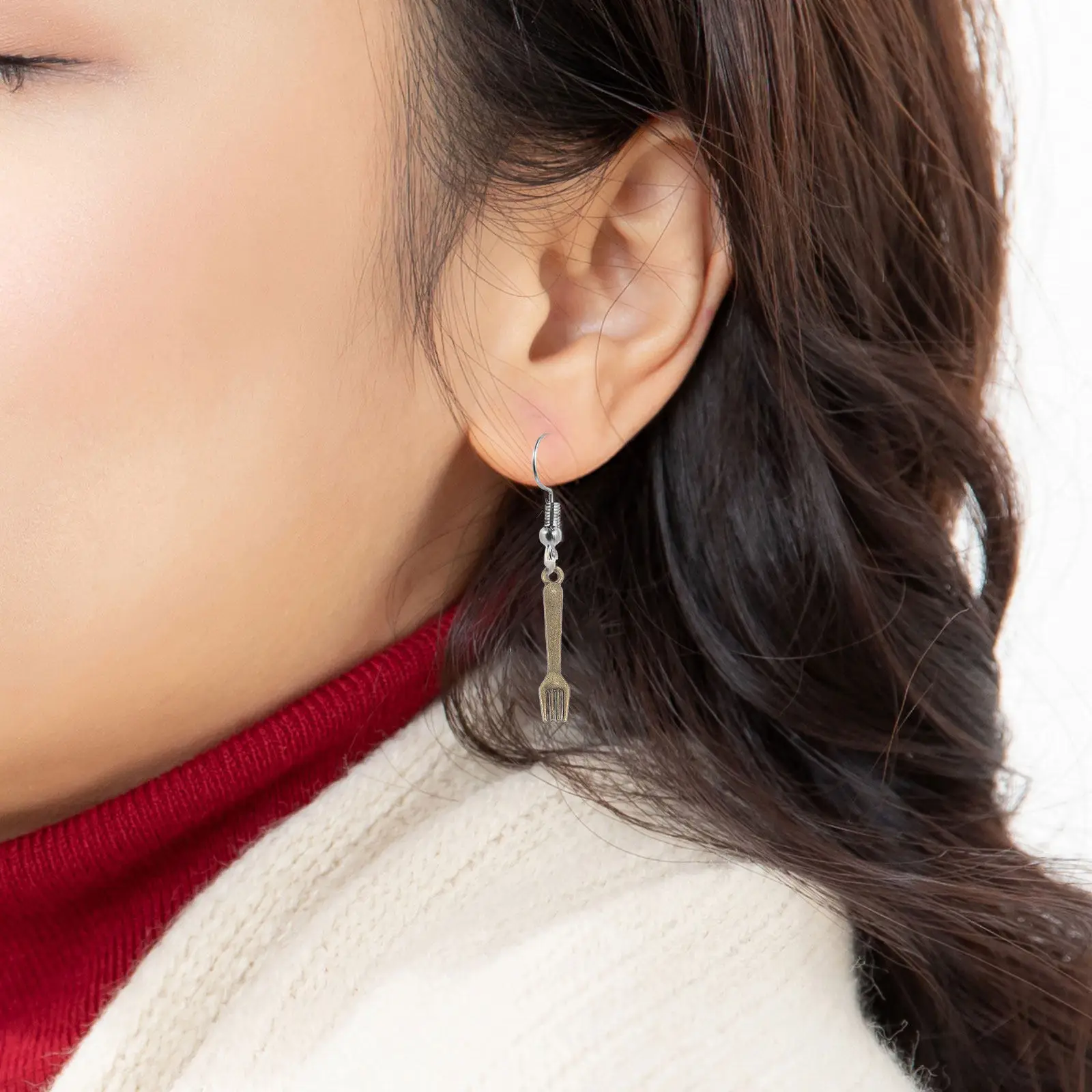 

100Pcs Vintage Miniature Alloy Fork Pendant Set Retro Tableware Charms for DIY Jewelry Making Necklace Bracelet Earring Craft