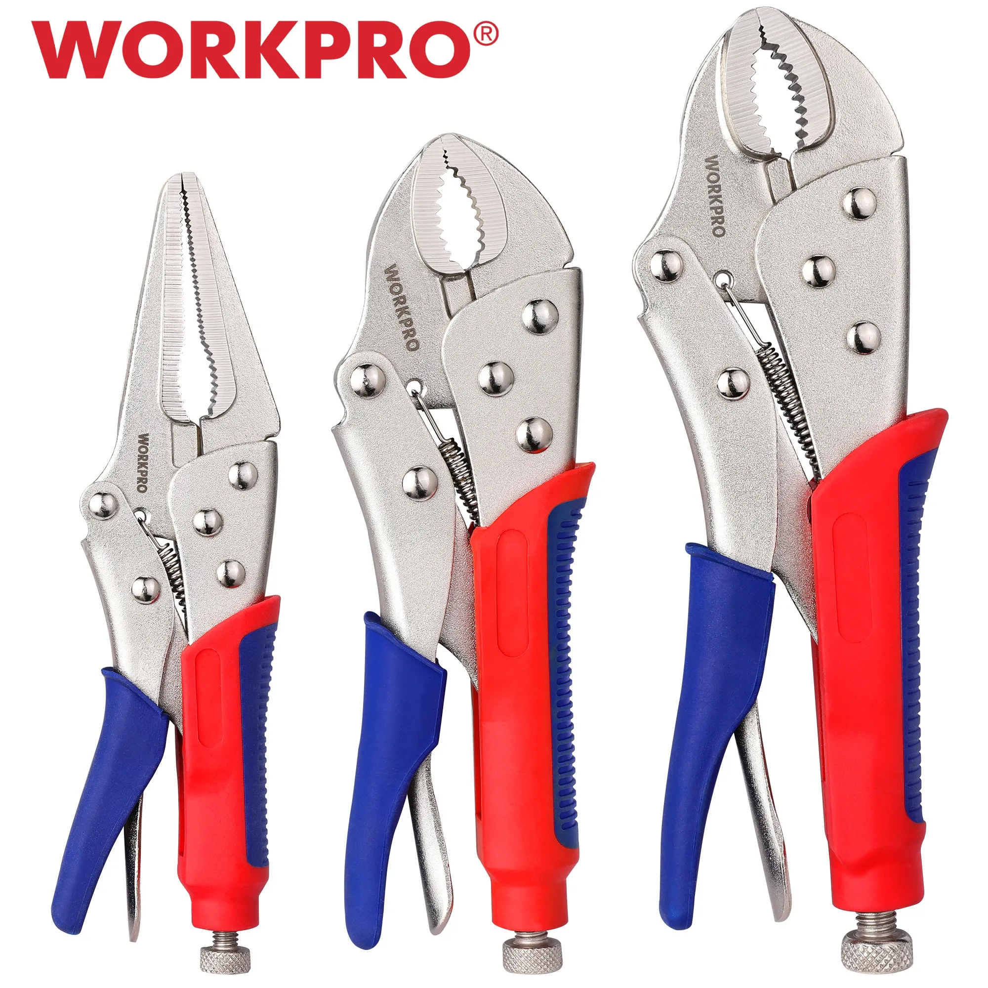 WORKPRO Locking Pliers Strong Pliers Multifunction Clamp Tool Universal Pressure Pliers Industrial-grade Manual Fixed Pliers