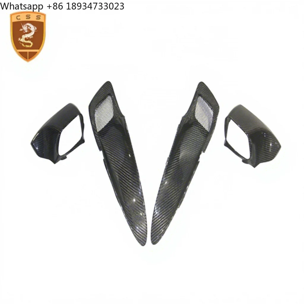 

Dry Carbon Fiber OEM Style Car Vents Rear Air Intake Trims Cover Scoop for Mclaren 720S