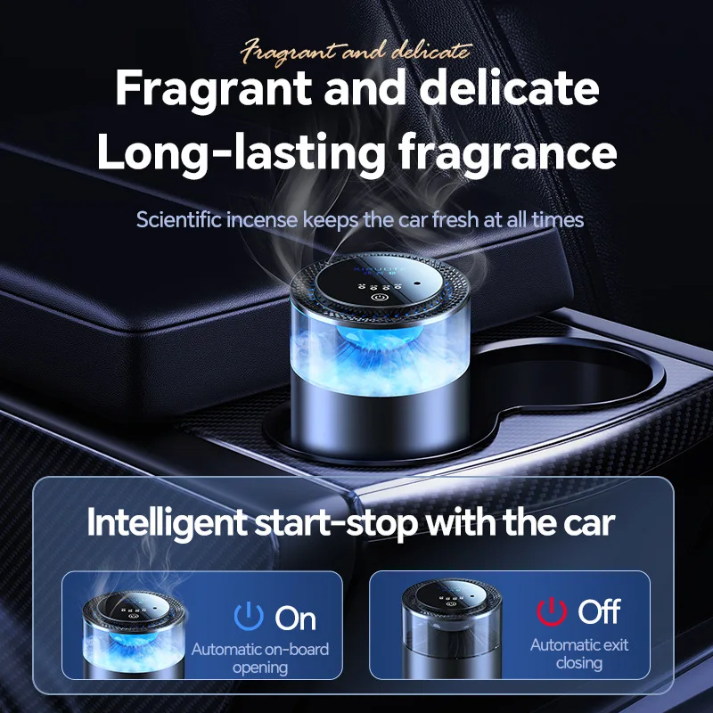 Smart Car Air Freshener Rechargeable Car Perfume Intelligent Fragrance Bedroom Aromatherapy Diffuser