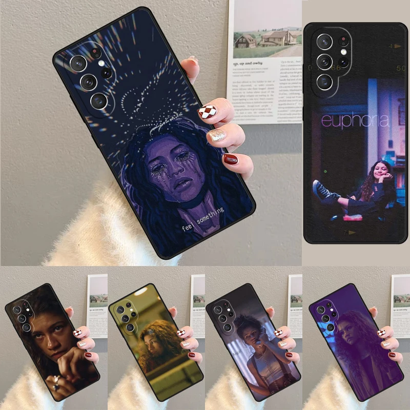 Cover For Samsung Galaxy S24 Ultra S21 S22 S8 S9 S10E Note 10 20 Plus FE S23 Euphoria Zendaya Rue Phone case Coque