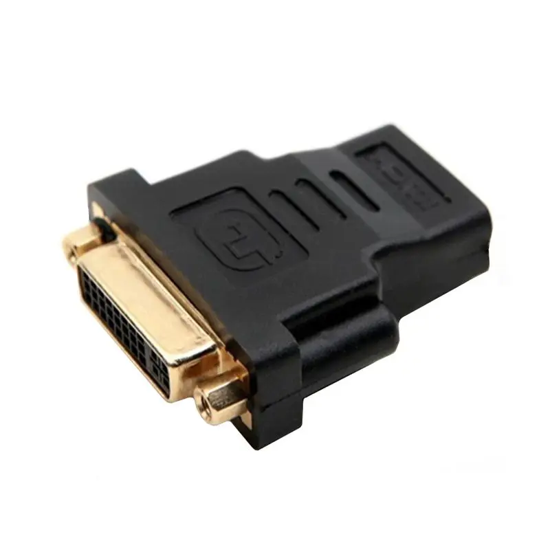 Gold Plated DVI to HDMI Compatible Adapter DVI 24+5 Female to HDMI Compatible 19 Pin Male Female Adapter