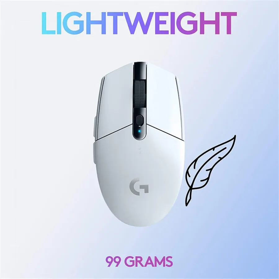 Logitech G304/G305 dengan Sensor HERO - Dapat Disesuaikan 12000 DPI, Respon 1ms, Nirkabel 2.4G, Mouse Gaming/Kantor untuk PC/Mac