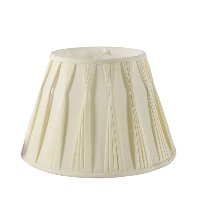 

The most lighting with European modern fabric lampshade personalized beige bamboo cloth tied + uterus lampshade desk lampshade