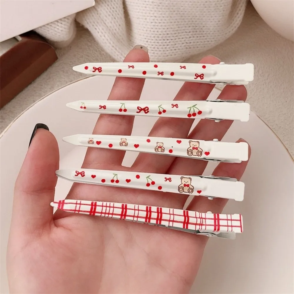 1Pairs الكرتون القوس الدب مقاطع الشعر جرلي دبوس الشعر الحلو Hearwear الانفجارات دبوس الشعر كسر مشبك شعر فتاة إكسسوارات الشعر هدية