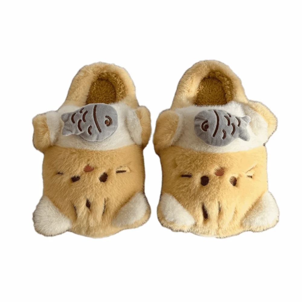 

Cute Creative Cartoon Animal Slippers Soft Kawaii Women's Slippers Thick Bottom Keep Warm Winter Slides Household