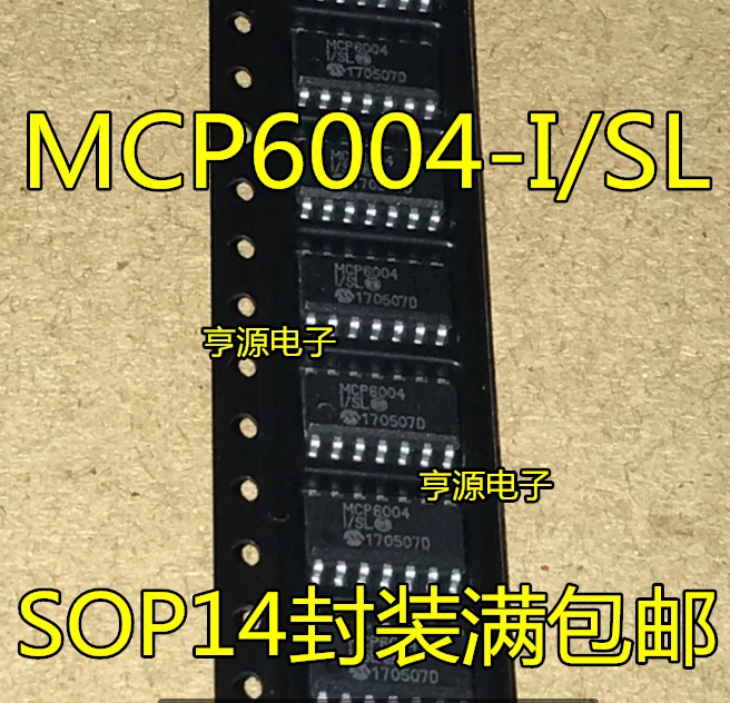 

10 шт., новые оригинальные фотообои MCP6004/SL SOP14