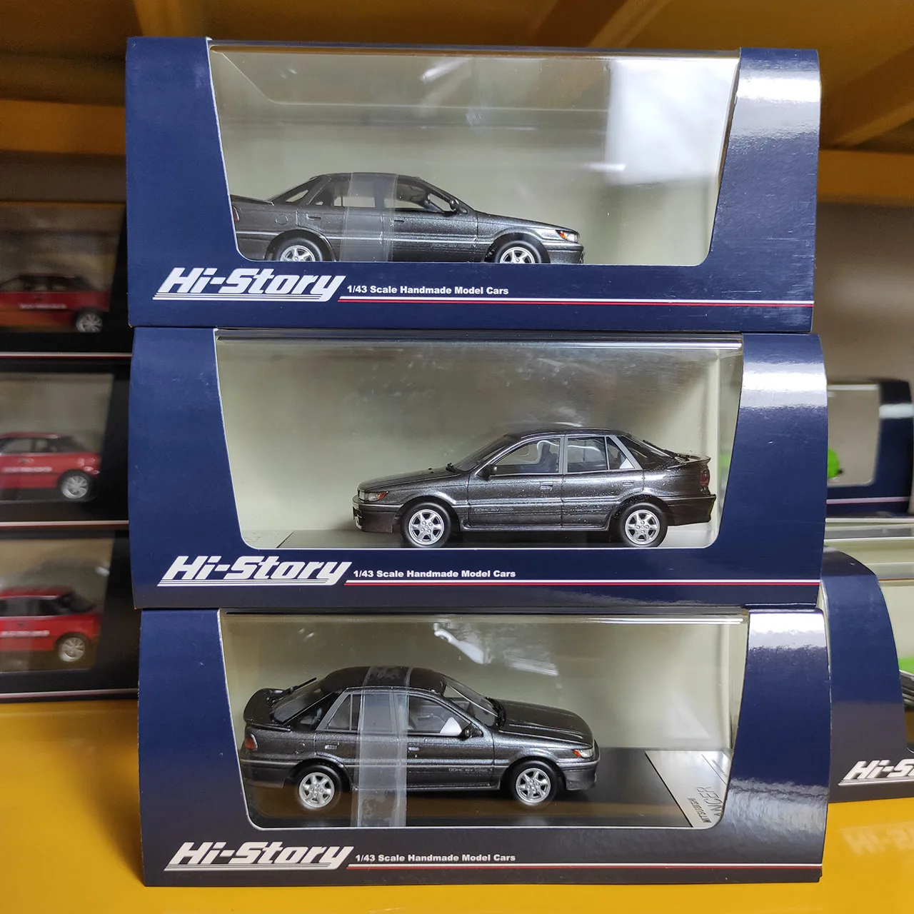 

Приветствующая масштаб 1:43 MITSUBISHI LANCER GSR 4WD 1988, модель автомобиля из смолы, Коллекционная игрушка, подарок, сувенир, украшение для дисплея