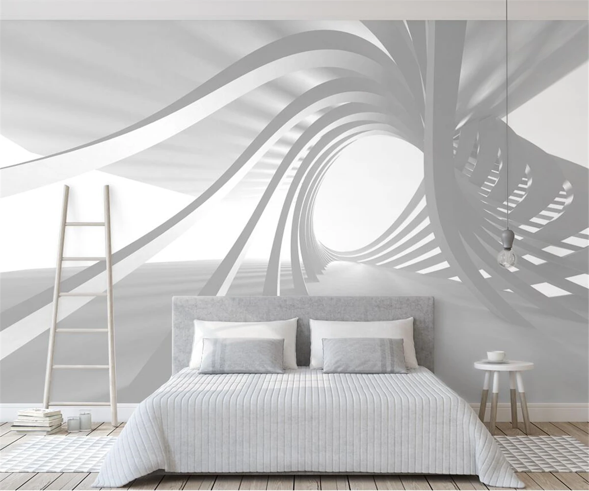 

Custom Mural Wallpaper 3D stereo abstract space Bedroom Background wall papers home decor stickers muraux