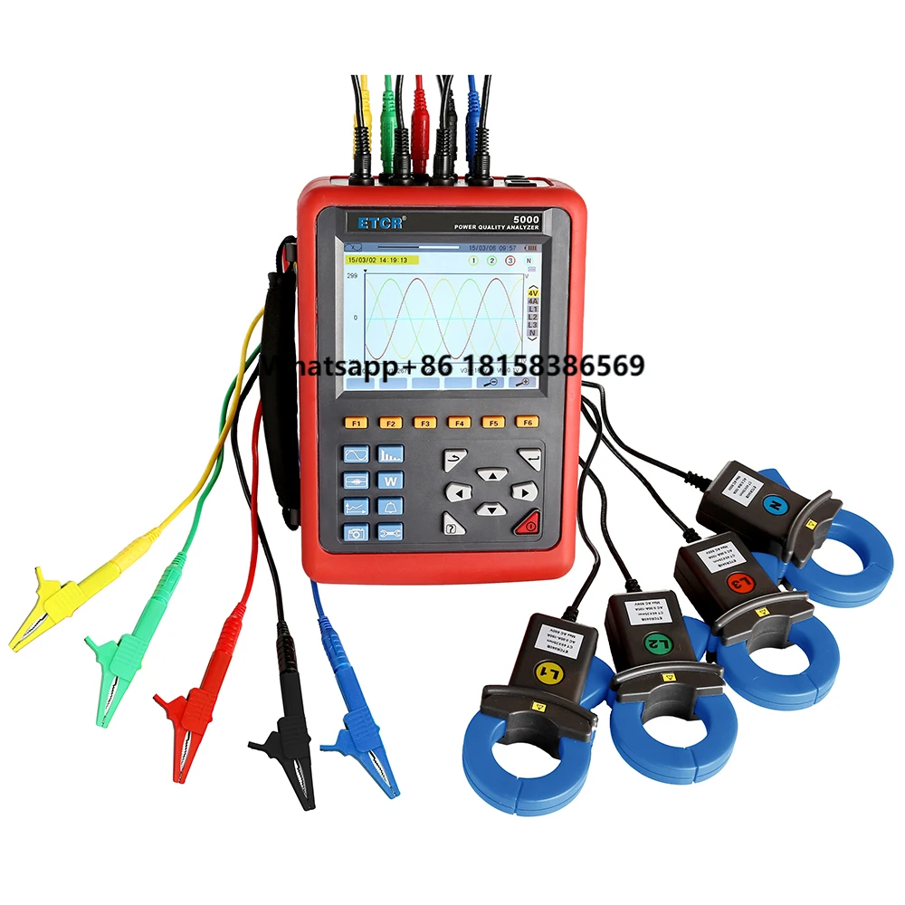 

ETCR5000 40Hz - 70Hz Handheld Electric Three-Phase Unbalance Power Quality Energy Analyzer