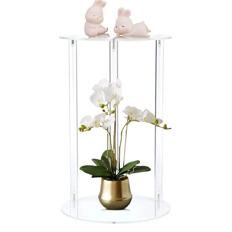 

Table Top Planter Stand Acrylic Transparent Display Stand Modern Display Stand For Decorations Fans Universal Planter Stand For