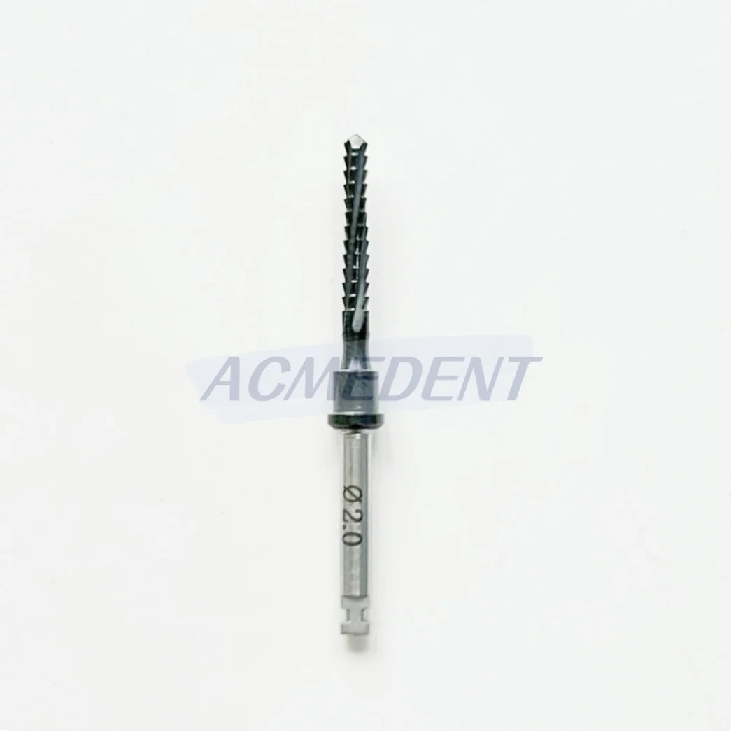 ​∅2.0 Dental Cross Cutter Drill Implant Bone Side Cut Debris Blade Fit Lindemann Oss Flat Black