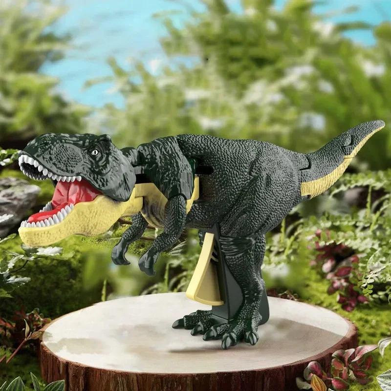 Dinosaur ZaZaZa Toy Children Creative Battery-free Telescopic Spring Swing Dinosaurs Fidget Toys Christmas Gifts for Kids