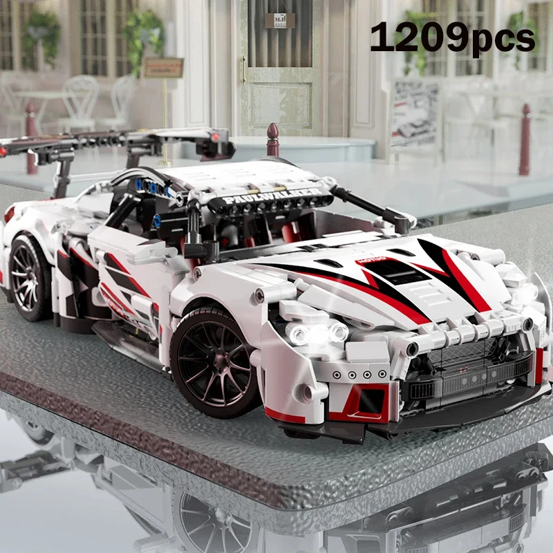 

Famous Racing Car Building Blocks Set 1209 Pcs Model Kit Advanced Sports Car Toy for Adults & Kids Vehicle Gift for Men and Boys