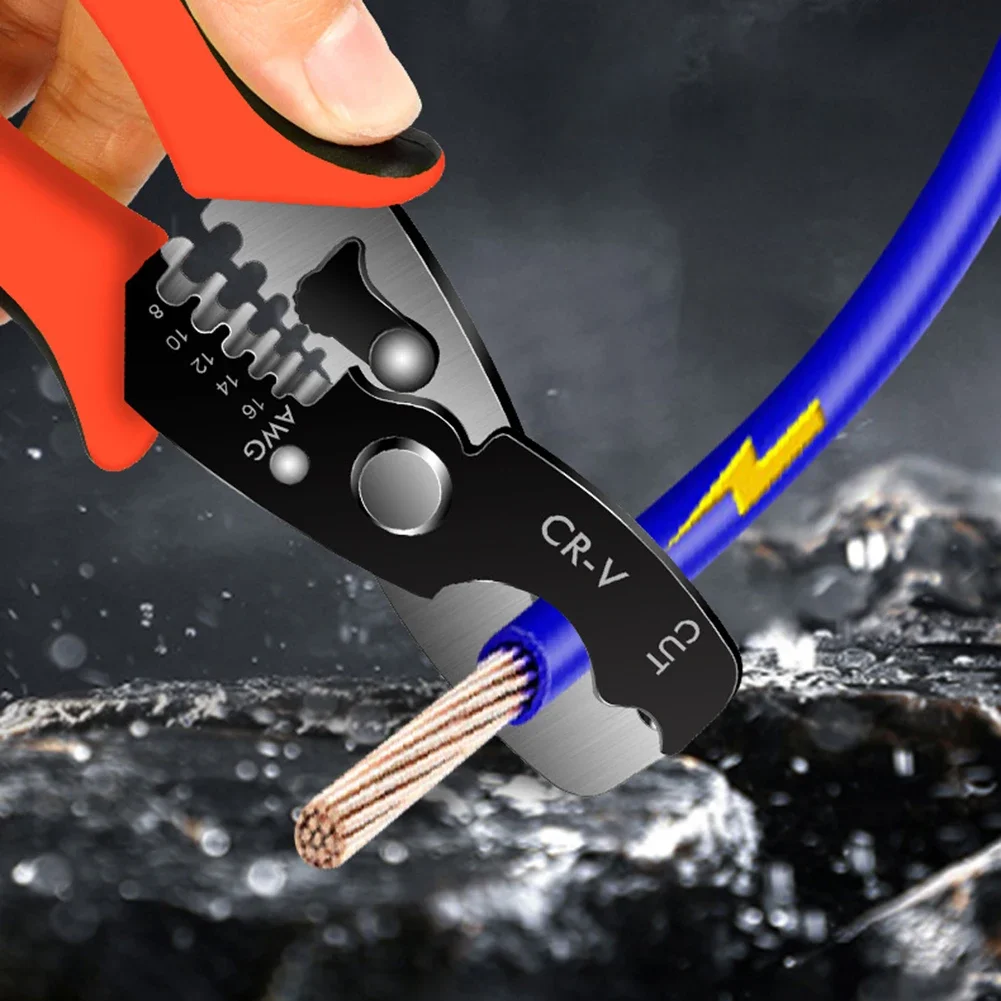

7" Cable Cutters Wire Strippers Multifunction Manual Pliers Electrician Wire Cutting Wire Twisting Tool Stripping Hand Tool