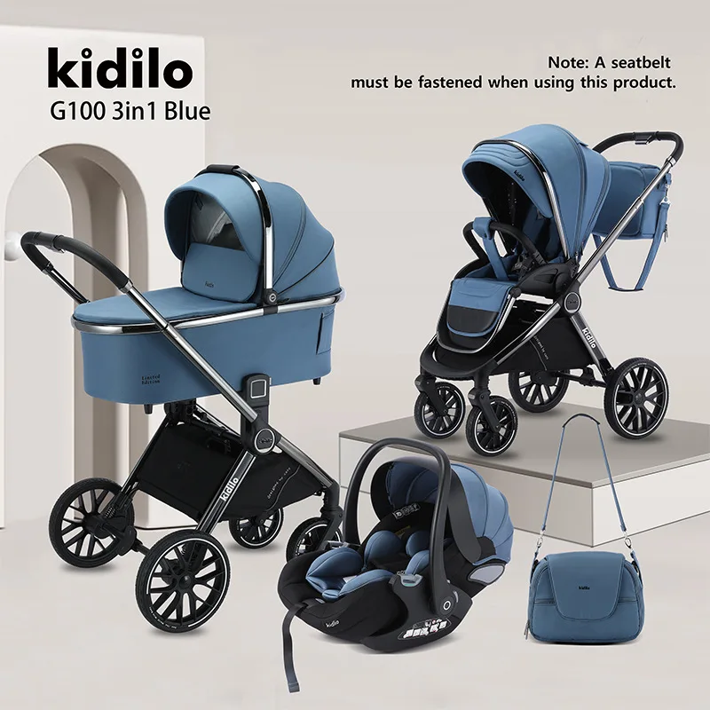 

Kidilo baby stroller can sit and lie down baby lightweight folding baby walking artifact two-way portable children's stroller