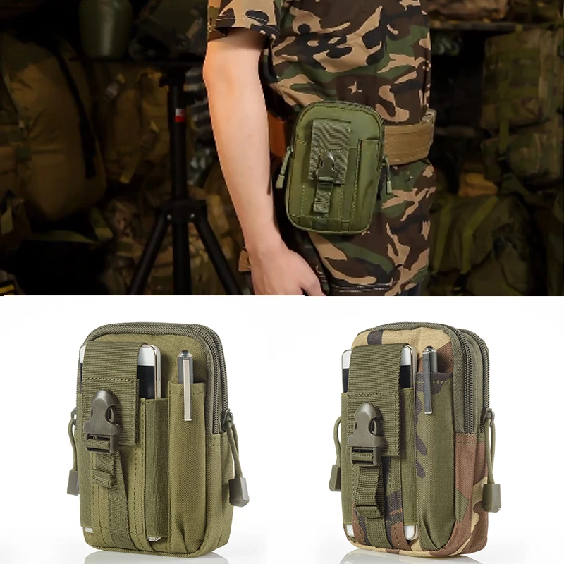 Outdoor Survival Tool Kit Military Pouch Oxford Pack Multiple Pockets Military Waist Pack Camping Equipment Hiking Bag Backpack