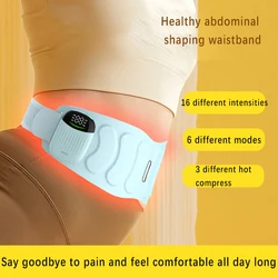 EMS Micro Current Fat Loss Shaping Belt Warm uterine belt Waist abdomen Massager abdomen Support Soothing Fatigue Massage Belt