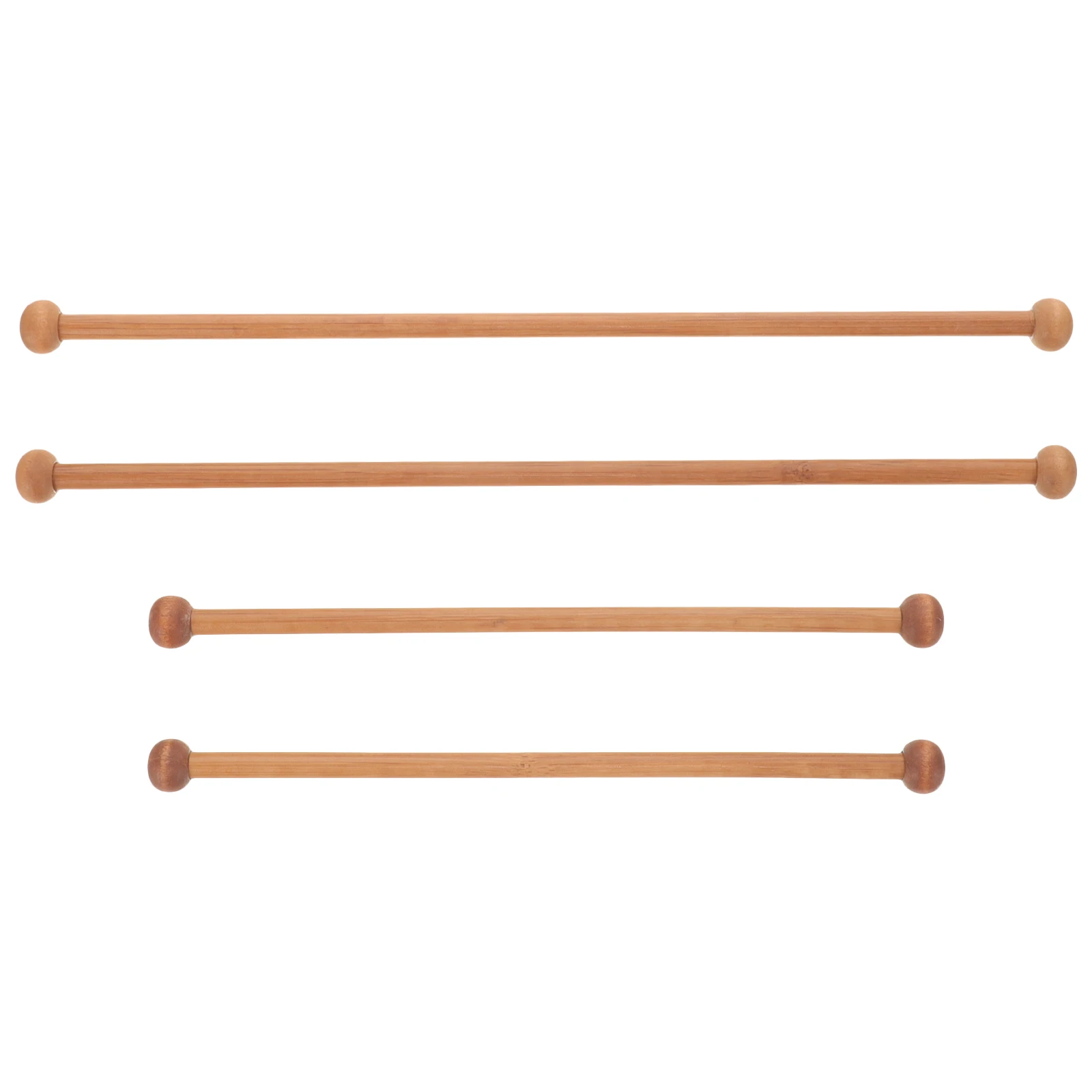 

4pcs Round Wooden Hanging Rod Accessories Natural Wood Color Wall Hangings Tapestry Rods Durable Material Easy Installation