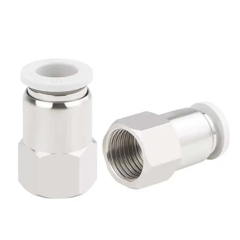 

Пневматическая воздушная труба Быстроразъемный разъем PCF8-02 Внутренняя резьба Прямая сквозная PCF6-01 10-03 12-04