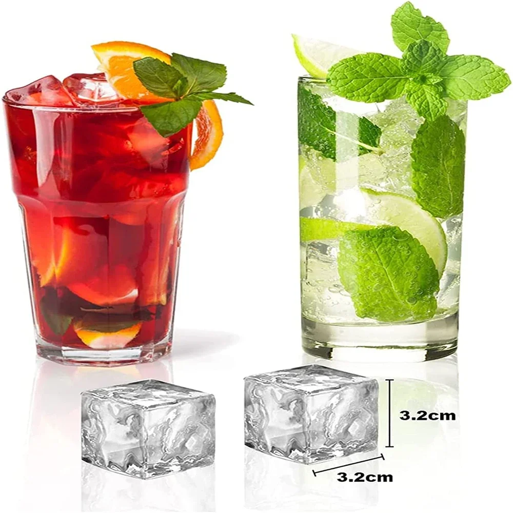 4/6 griglia Big Ball Square Ice Cube Mold Silicone Ice Cube Maker fai da te rotondo grande vassoio per cubetti di ghiaccio per congelatore bevande