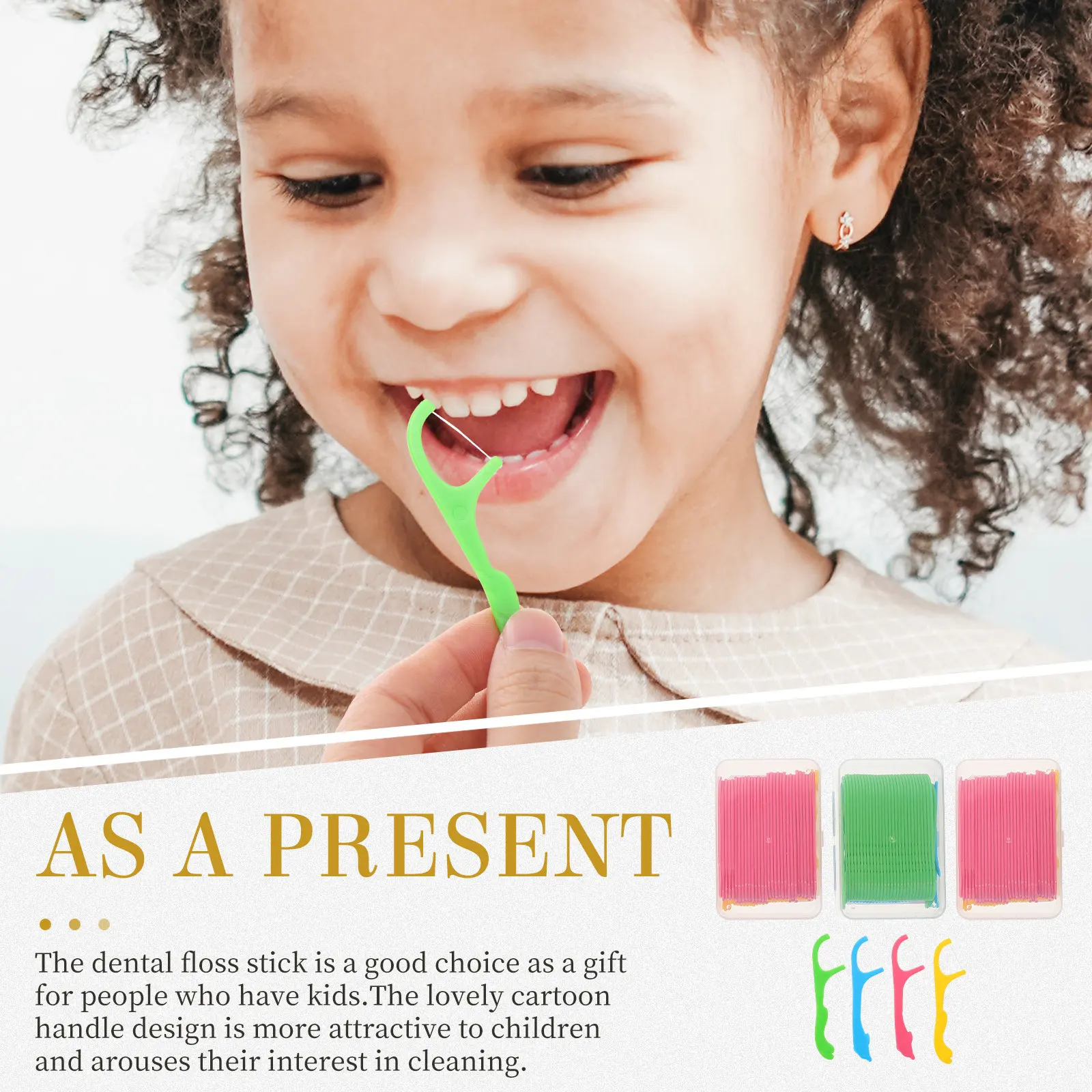 

Набор из 174 зубных нитей-флоссеров с гладкой нитью и нескользящей ручкой, портативные принадлежности для чистки зубов для домашнего использования