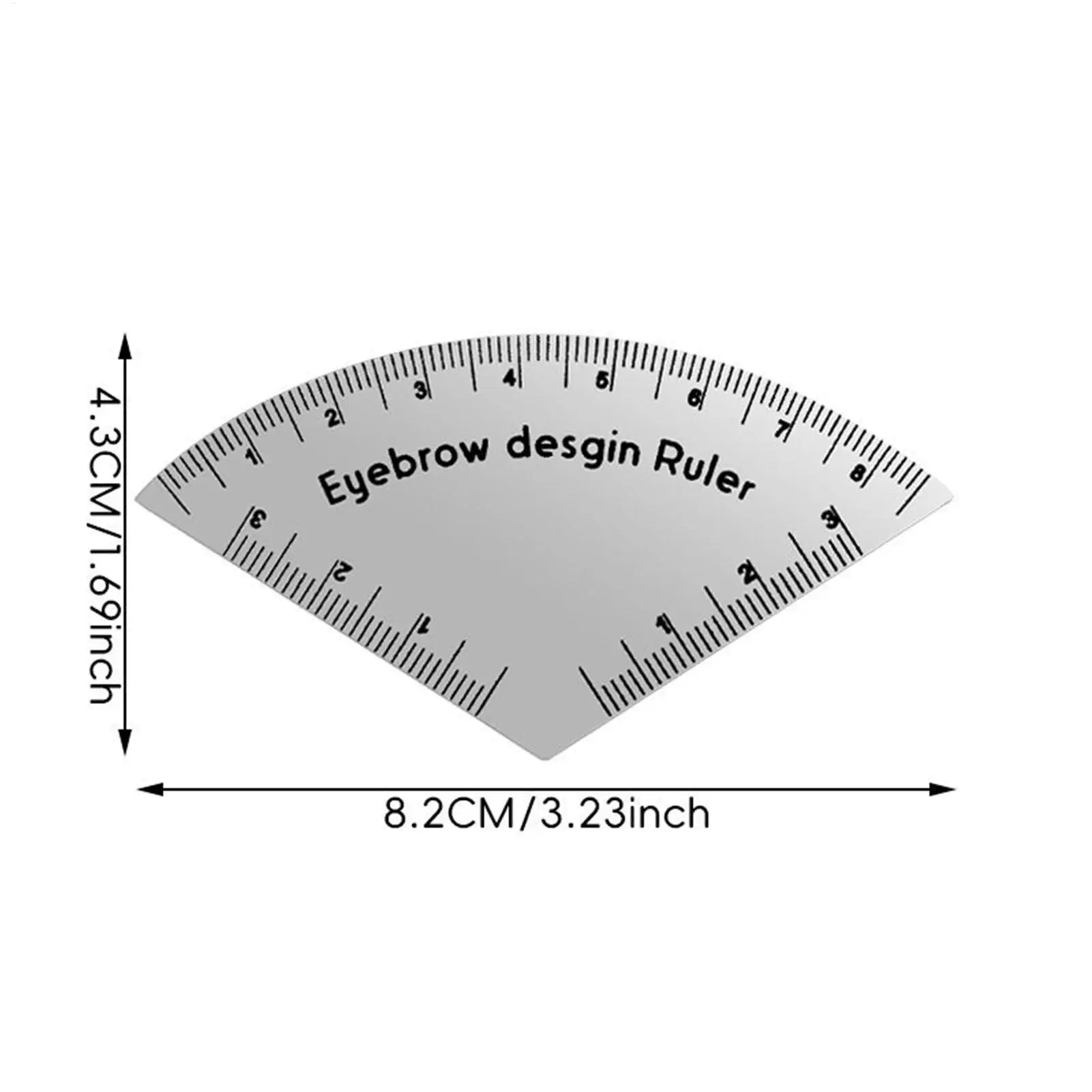 Wenkbrauwliniaal Snelle tekening Wenkbrauwontwerper Liniaal Microblading Mapping Tool Vormgeven Permanente make-up Tekening Gids Liniaalbenodigdheden
