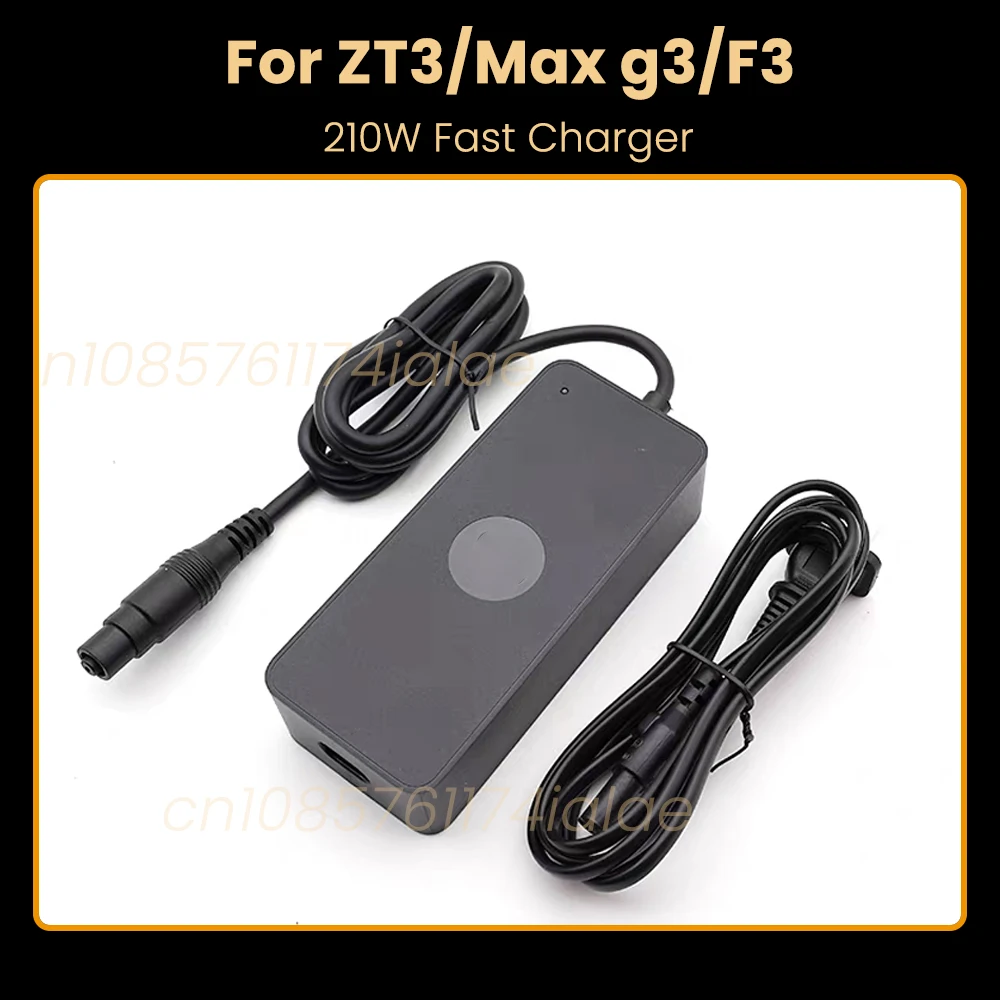 

Оригинальный адаптер быстрого турбозарядного устройства 210 Вт для электрического скутера Ninebot MAX G3 F3 ZT3, 53,6 В, 3,9 А, зарядное устройство для литий-ионного аккумулятора