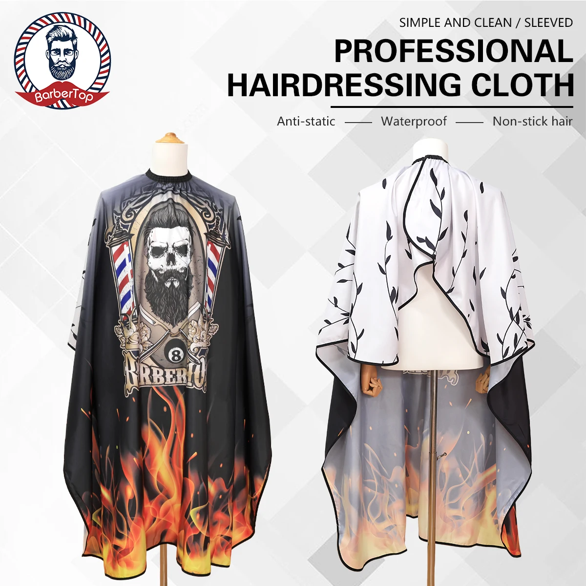 

Antistatic Hairdresser Apron Barber Hair Cutting Cape Styling Gown Dye Cloth - Professional Hairdresser Workwear