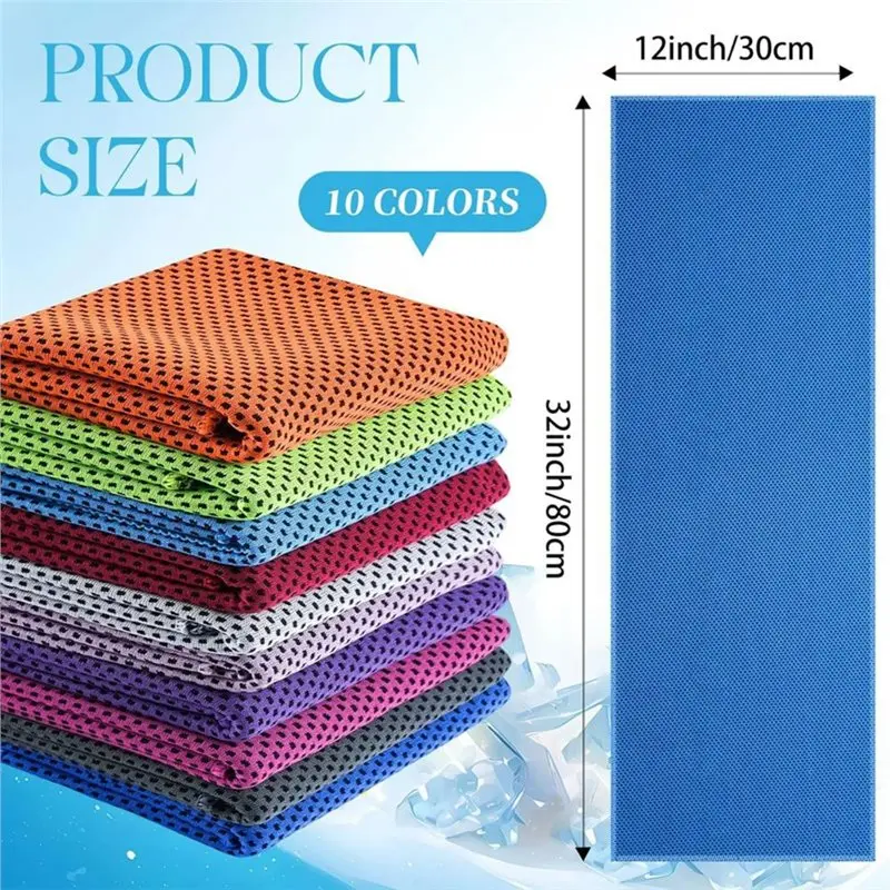 Cooling Wraps For Neck And Face 30-Pack Cooling Towels, Ice Chill Sweat Towels For Gym Yoga Golf Running Camping Sports