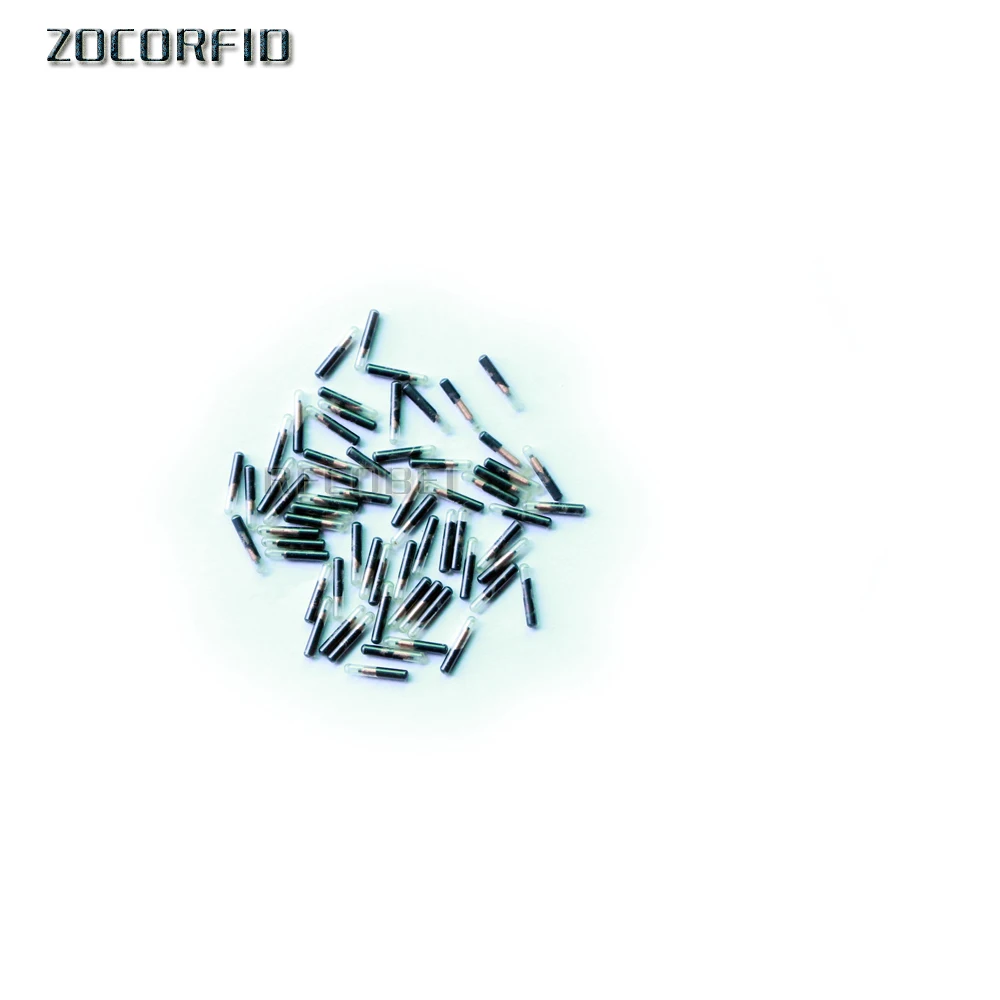 100pcs/lot 1.4*8mm ISO11784/785 FDX-B Pet Microchips cat dog,snake,Arowana,turtle,syringe RFID animal tag