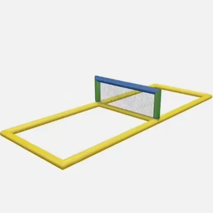 Piscina inflable de cancha de voleibol de playa con juegos de campo de polo acuático de red campo de voleibol de playa grande