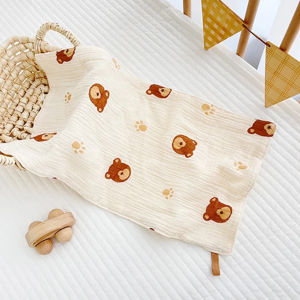 Kangobaby #My Soft Life# Breathable Baby Washing Towel Newborn Muslin Cotton Face Towel Size 50x25cm